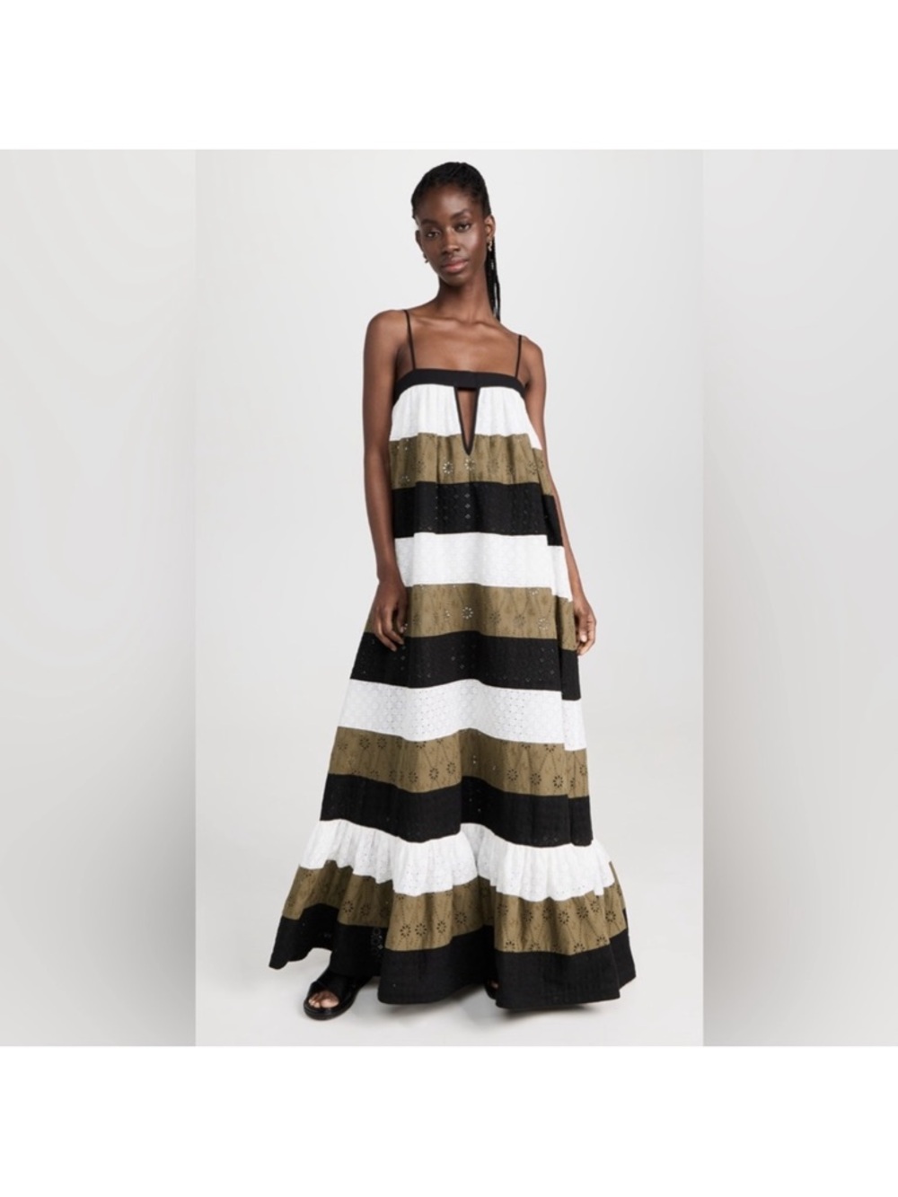 A. POTTS Tiered Maxi Dress